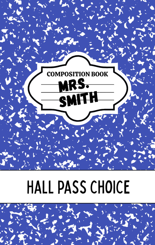 Hallpass - Composition Blue