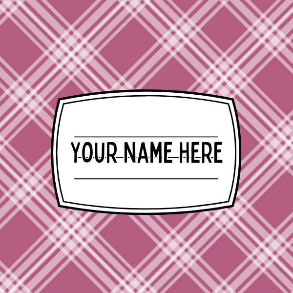 Purple Plaid Mousepad