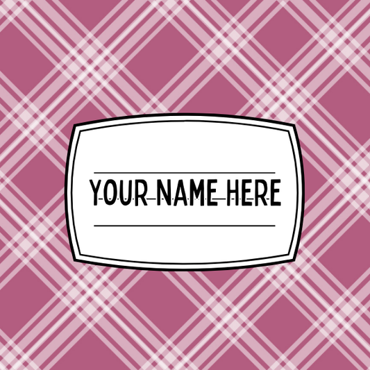 Purple Plaid Mousepad