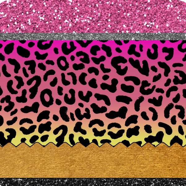 Pink Leopard Pencil Mousepad