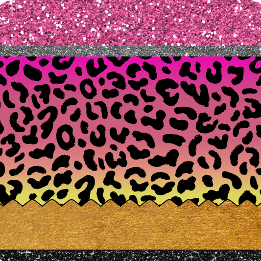 Pink Leopard Pencil Mousepad