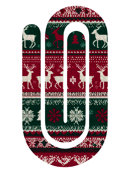 Jumbo Paperclip -  Christmas Sweater