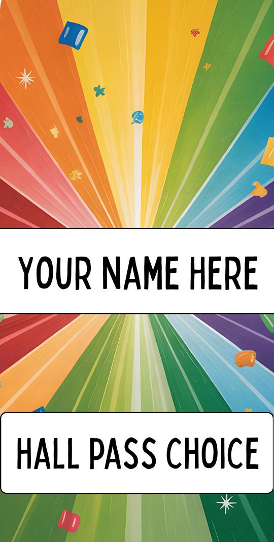 Colorful Hallpass #6