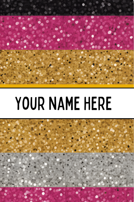 Badge Holder - Glitter Pencil