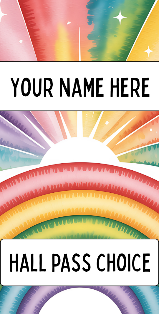 Colorful Hallpass #4