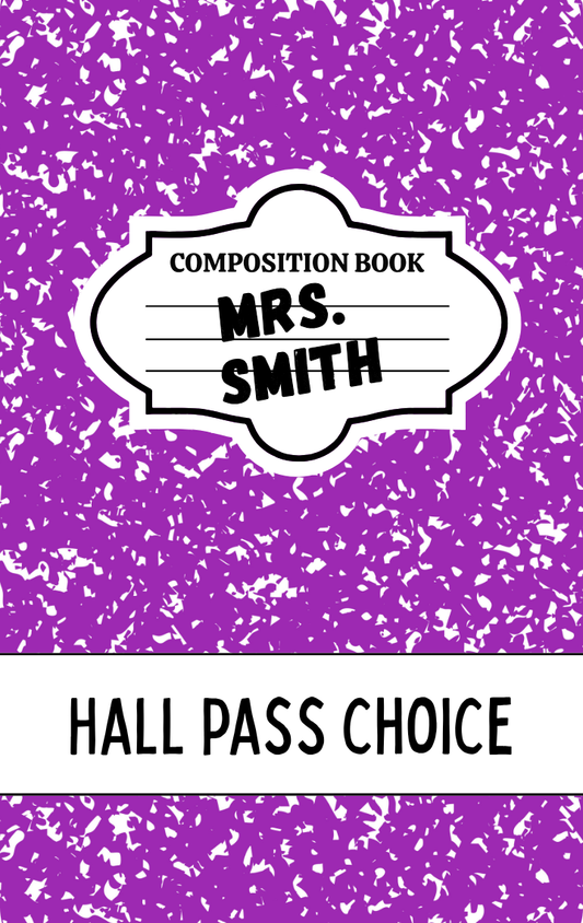 Hallpass - Composition Purple