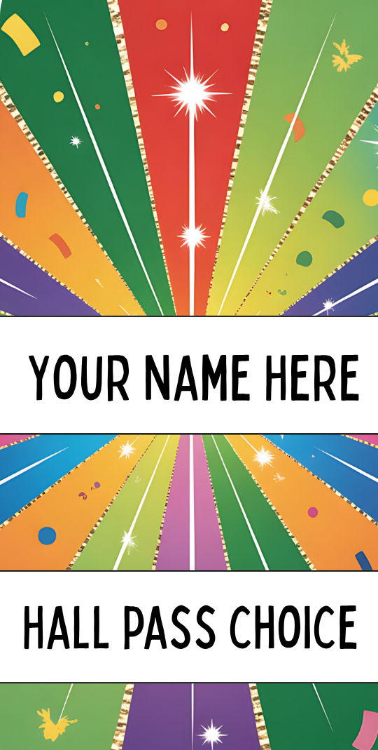 Colorful Hallpass #2