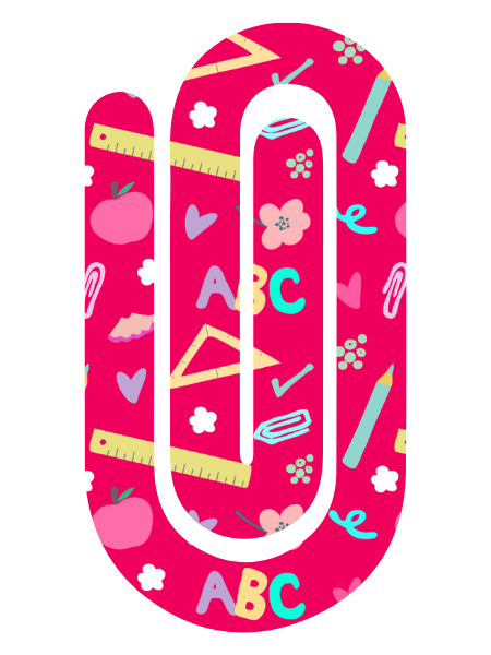 Jumbo Paperclip -  Hot Pink Teacher Things
