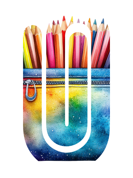 Jumbo Paperclip -  Watercolor Pencils