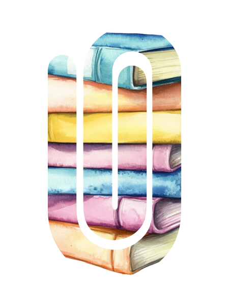 Jumbo Paperclip -  Watercolor Books