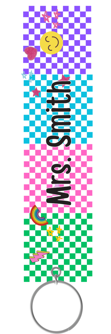 Wristlet - Checkered Fun