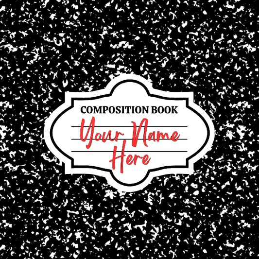 Black Composition Mousepad