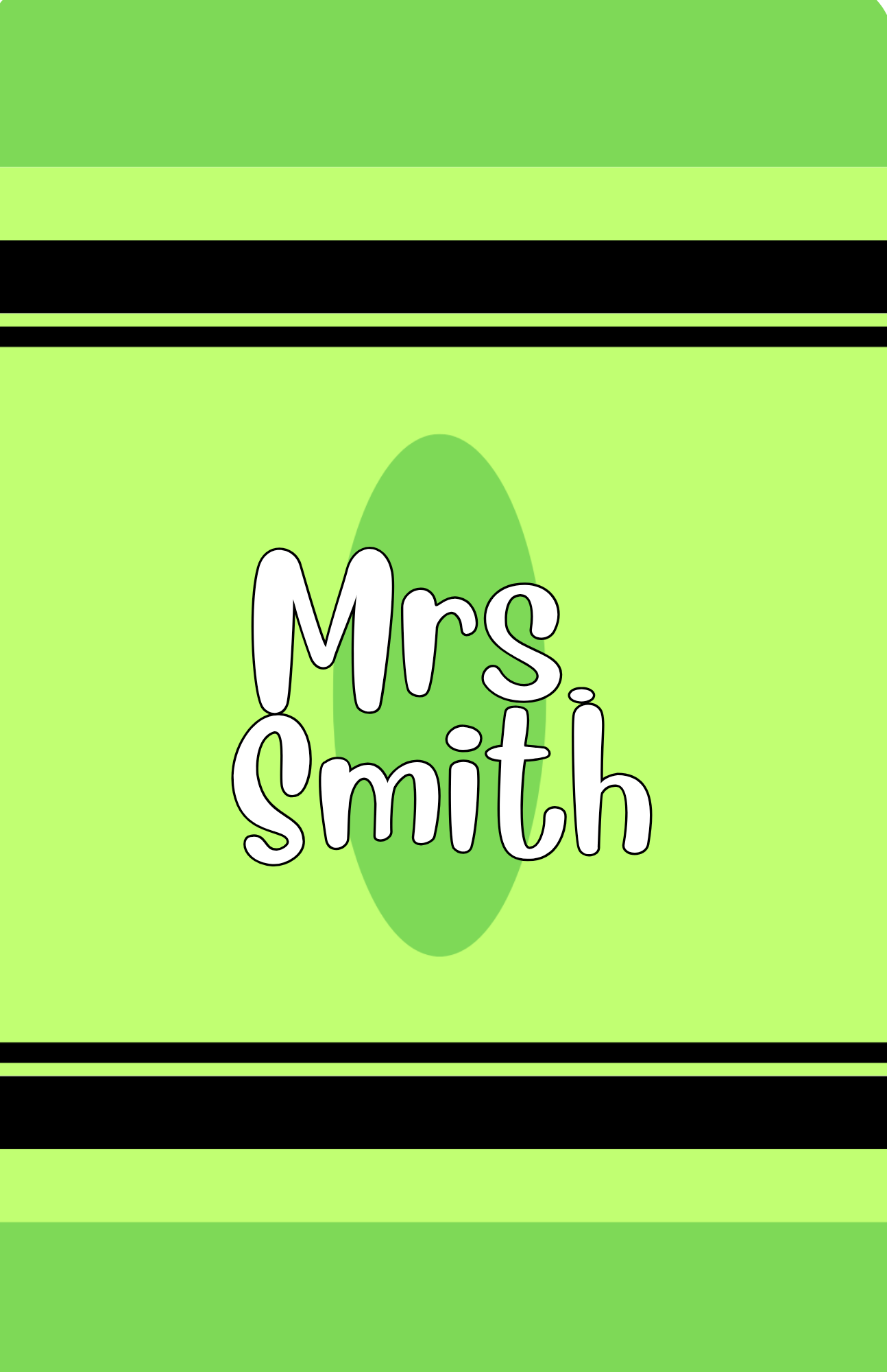 Clipboard Crayon Green